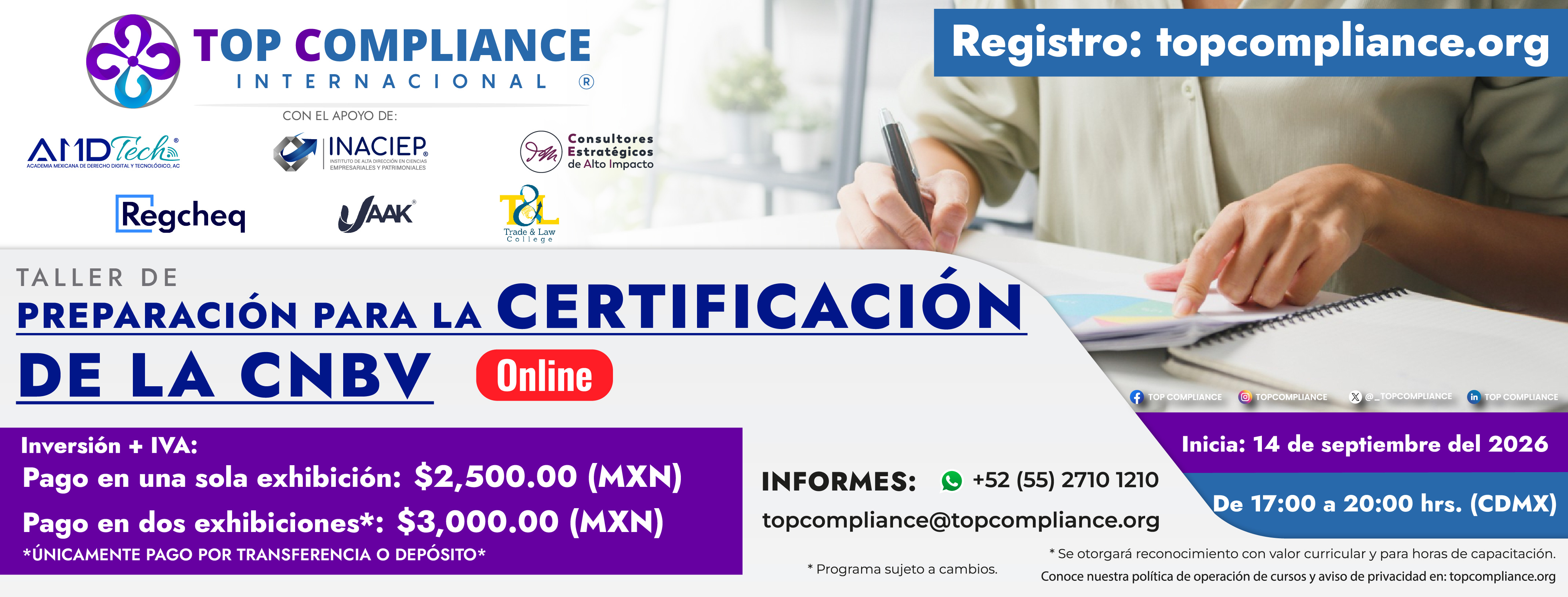 Taller de Preparación para la Certificación de la CNBV