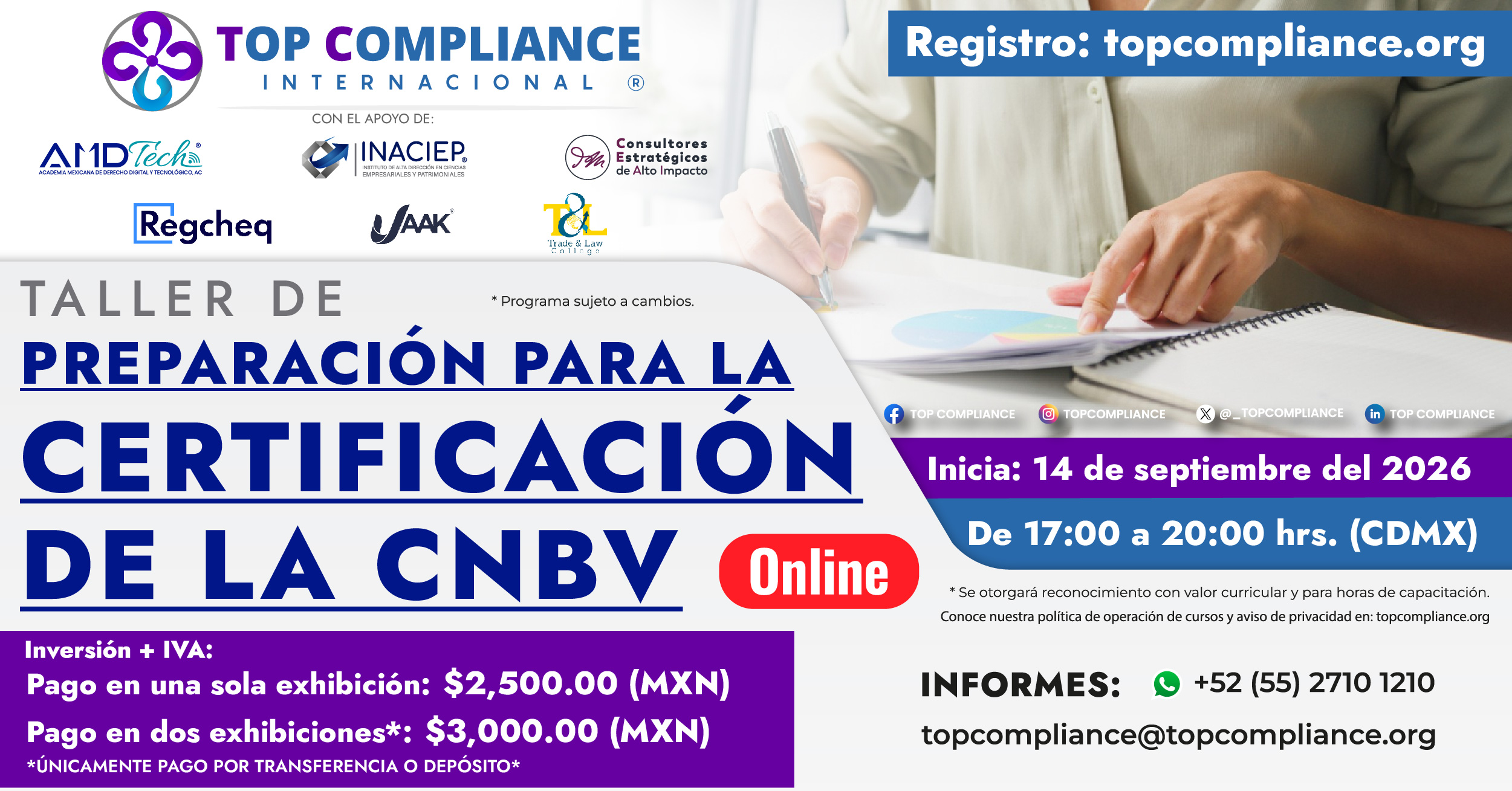 Taller de Preparación para la Certificación de la CNBV